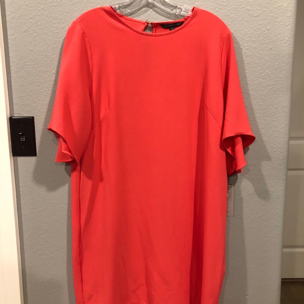 Coral dress